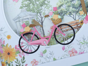 Nature's Garden Summer Garden - Flower Cart & Bicycle Metal Die Set