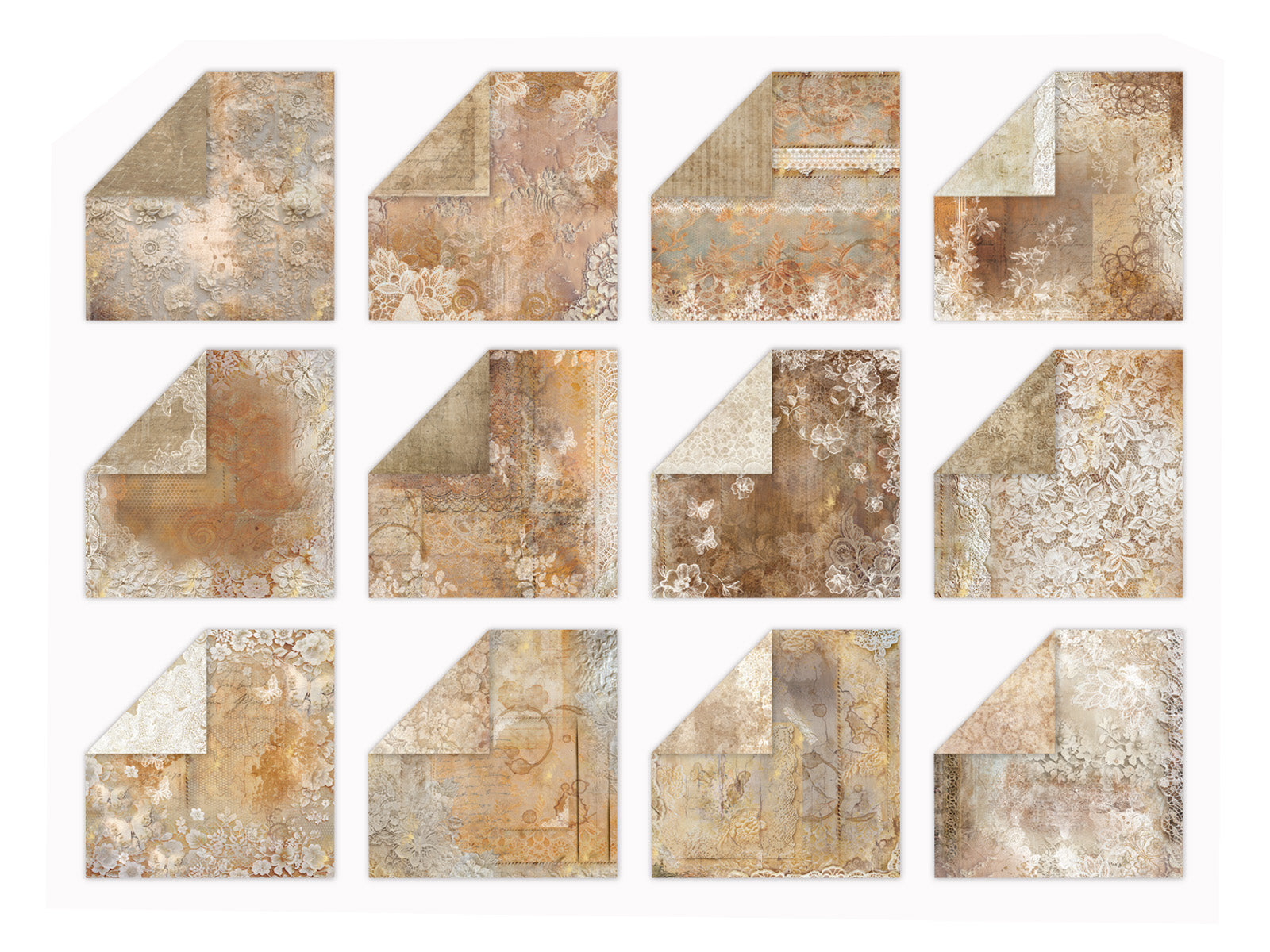 Sara Signature Antique Lace - 6" x 6" Paper Pad