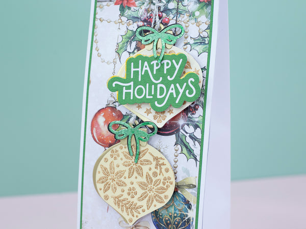 Christmas Baubles Paper Pad 12