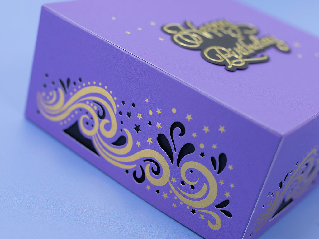 Stars & Swirls Metal Die & Foil Rub Ons