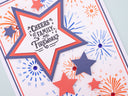 Stars & Stripes - Fireworks 2D Embossing Folder & Stencil Set 5