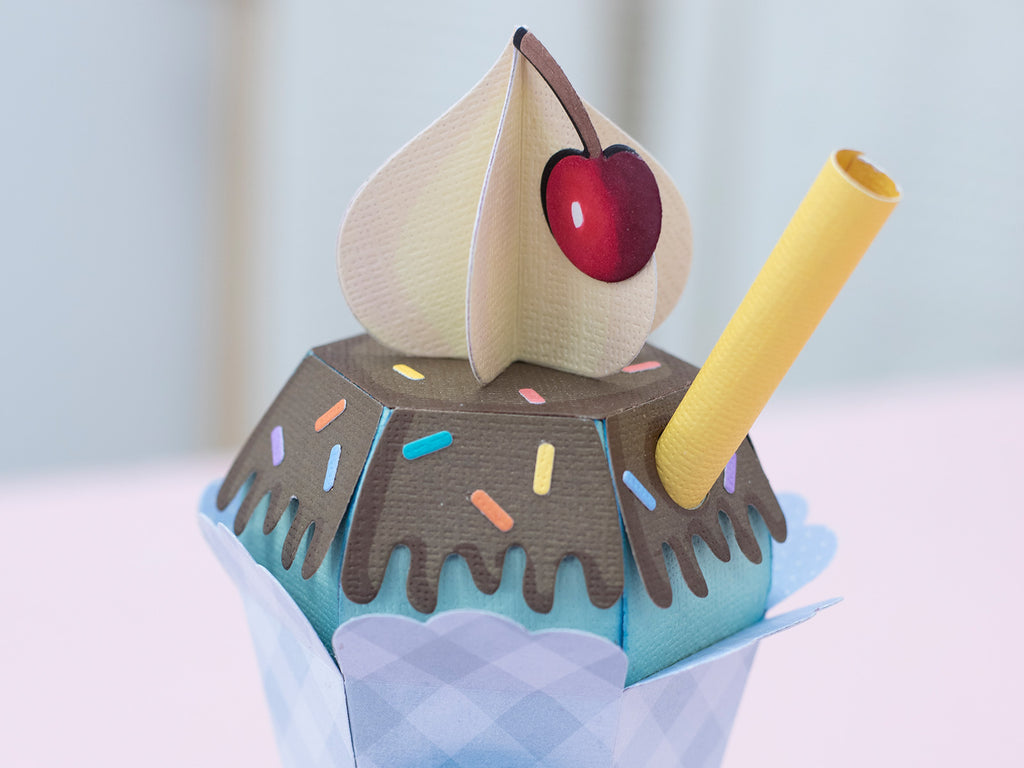 3D Ice Cream Sundae Metal Die Set