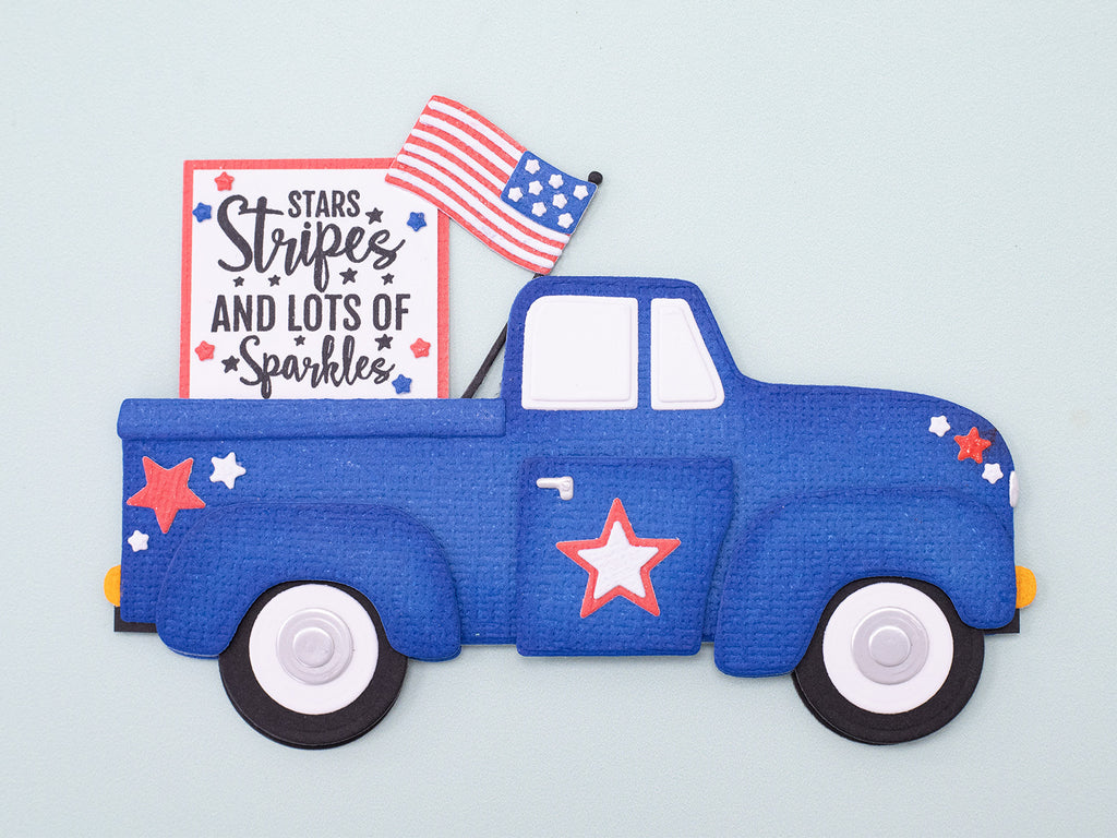 Stars & Stripes - Pickup Truck Metal Die Set