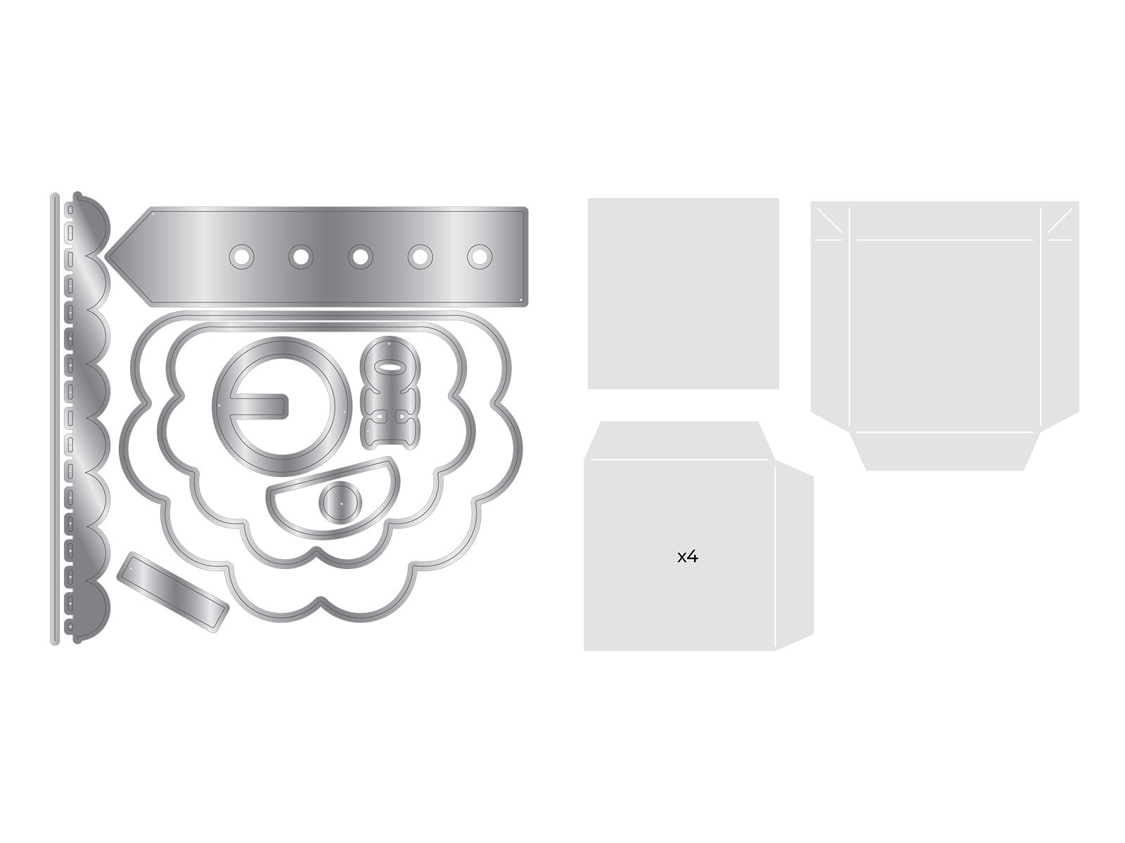 Crafter’s Companion Metal Die, Template - Santa