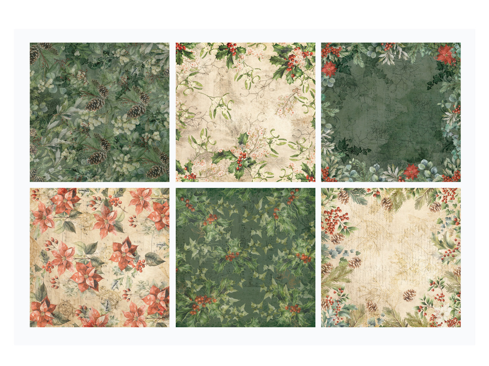 Holly & Ivy Paper Pad 8" x 8"