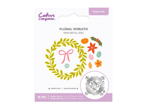 Floral Wreath Mini Metal Die Set