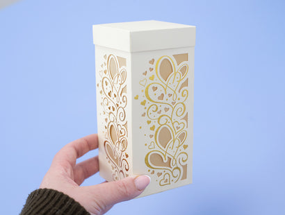 Hearts & Swirls Metal Die & Foil Rub Ons