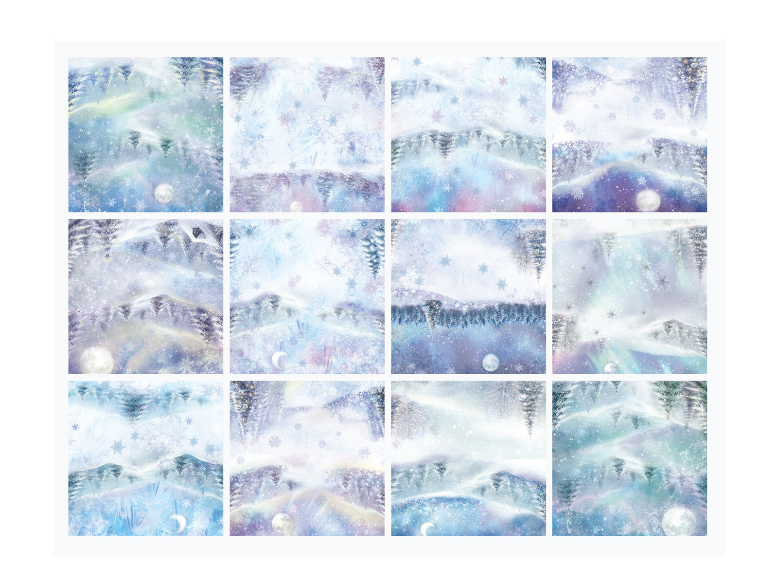Winter Frost Paper Pad 8" x 8"