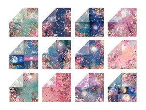 Natures Garden Lunar Blooms - 12”x12” Paper Pad