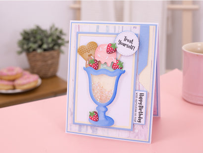 Life is Sweet - Ice Cream Sundae Metal Die Set
