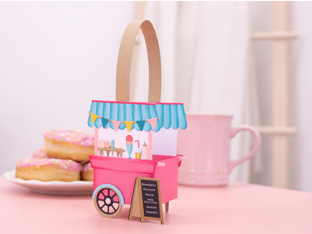 Life is Sweet - Ice Cream Cart Stamp & Metal Die Set
