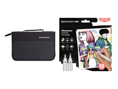 Illustrator 12pc Pen Set with FREE Storage Wallet