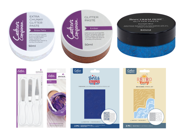 Glitter Paste 7pc Starter Collection
