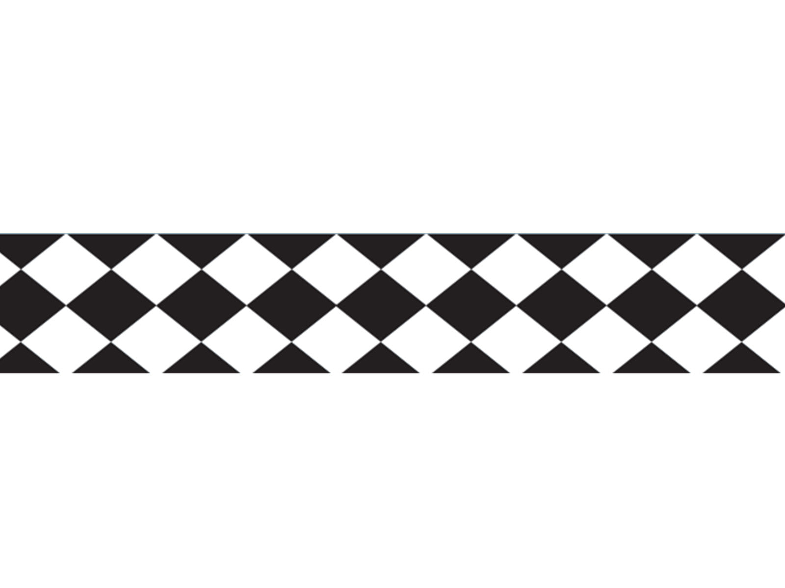 Tales of Wonderland - Black & White Harlequin Ribbon