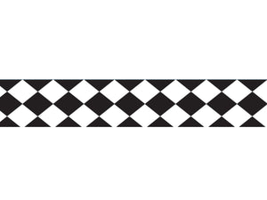 Tales of Wonderland - Black & White Harlequin Ribbon