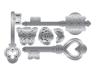 Tales of Wonderland - Ornate Keys Metal Die Set