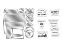 Life is Sweet - Ice Cream Cart Stamp & Metal Die Set