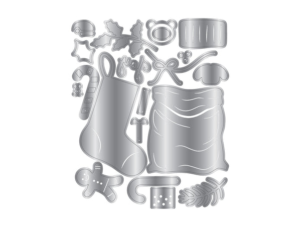 Christmas Stocking & Sack Metal Die Set