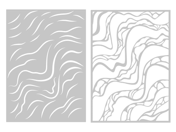 Retro Vacay - Sea & Sand Stencil Set