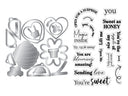 Honeycomb Message Reveal Stamp & Metal Die Set
