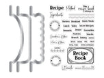 Recipe Book Tabs & Sentiment Stamp & Metal Die Set