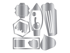 3D Ice Cream Sundae Metal Die Set