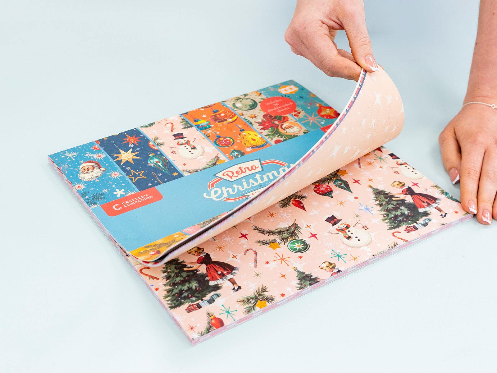 Crafter's Companion Retro Christmas Collection 12" x12' Pad