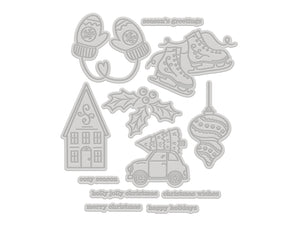 Christmas Icons LetterPress Press Plate