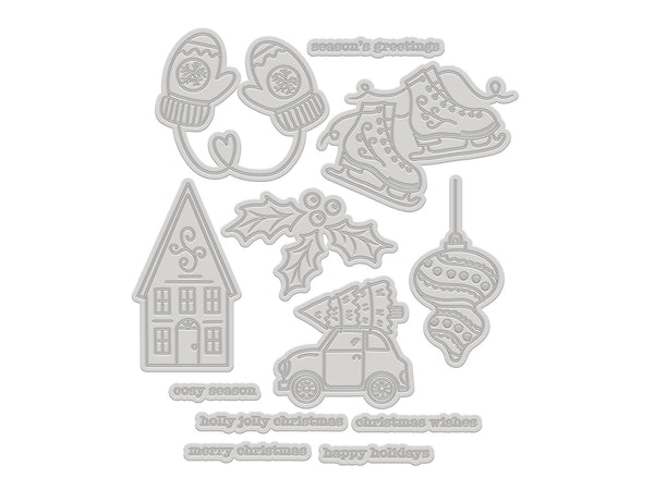 Christmas Icons LetterPress Press Plate