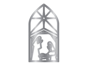 Nativity Stained Glass Window Metal Die Set