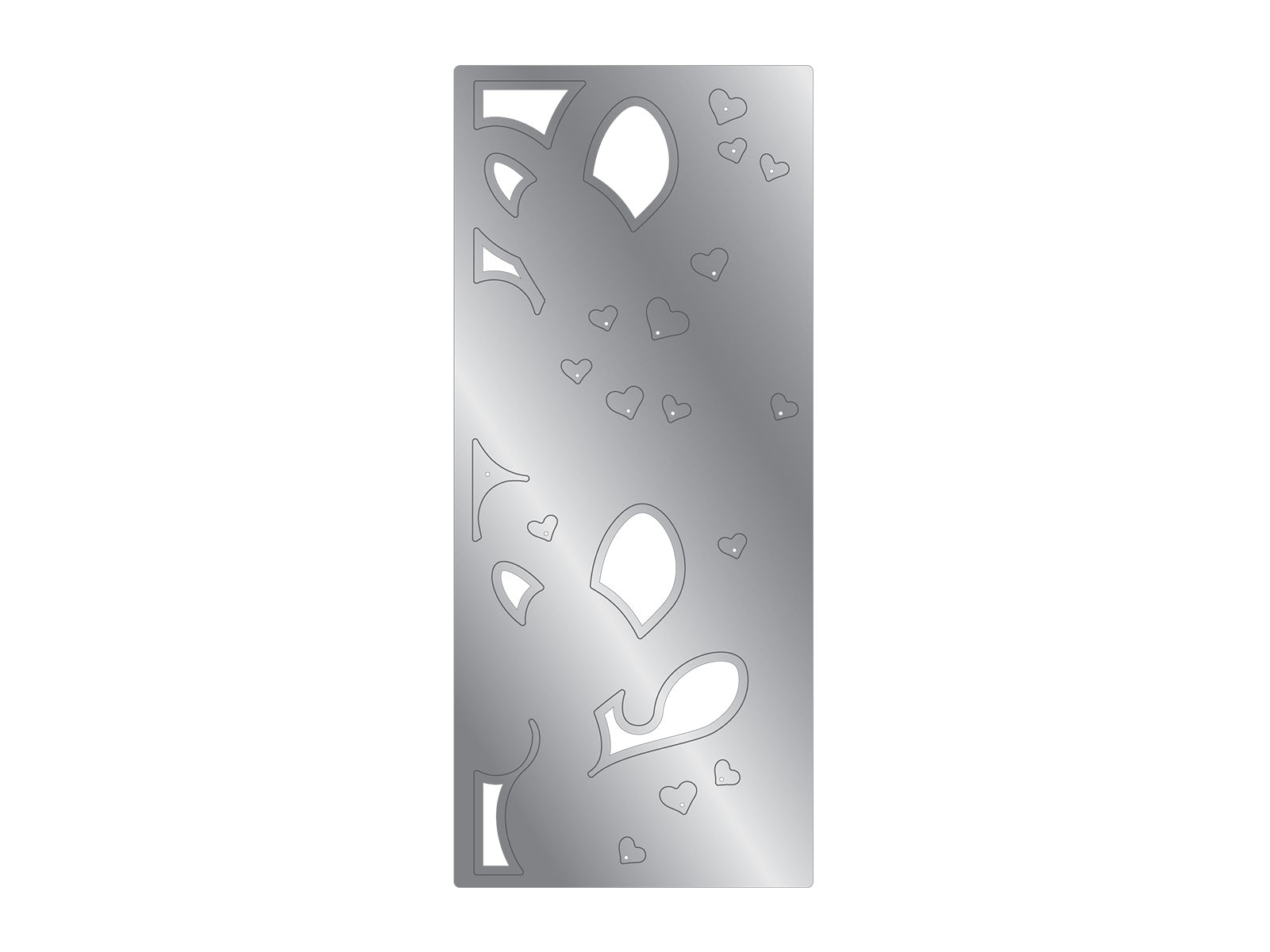 Hearts & Swirls Metal Die & Foil Rub Ons