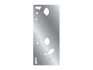 Hearts & Swirls Metal Die & Foil Rub Ons