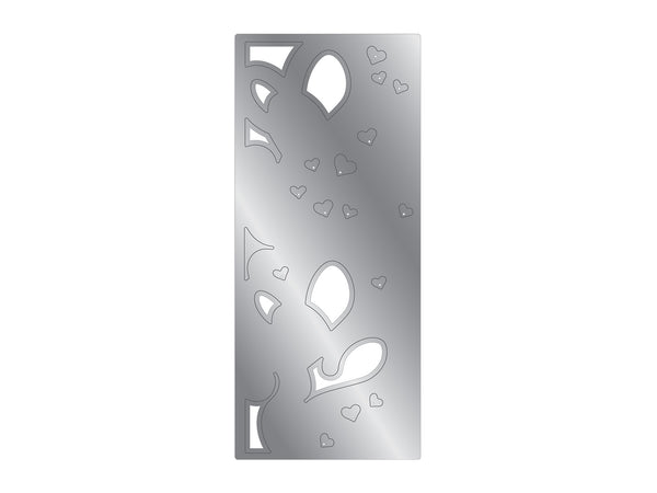 Hearts & Swirls Metal Die & Foil Rub Ons
