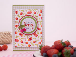 Berry Bliss - Cherries 3D Embossing Folder 5" x 7"