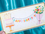 Birthday Rub On Set - 12 Sheets