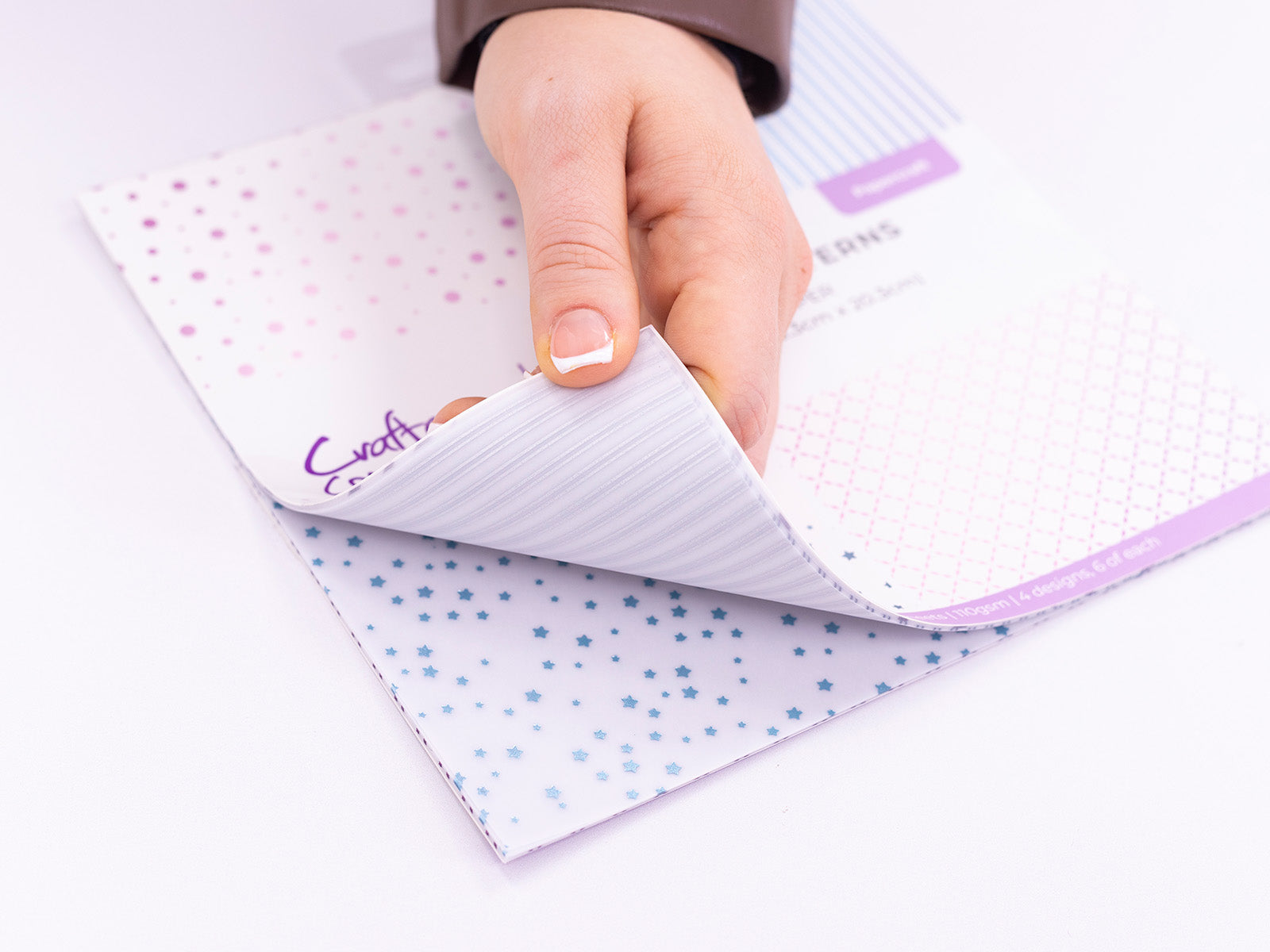 Crafter's Companion 8"x8" Vellum Pad - Playful Patterns