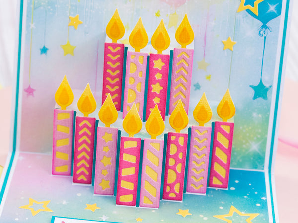 Crafter's Companion Birthday Celebrations Metal Die - 3D Pop-Up Candles