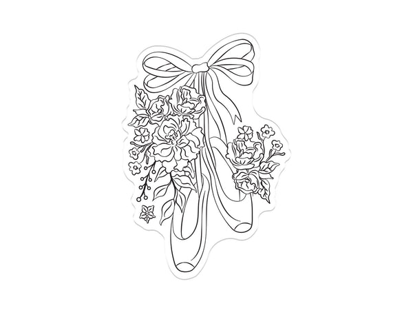 Floral Pointe Shoes Stamp Set