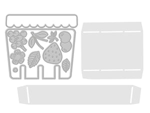 Berry Bliss - Berry Basket Stencil & Metal Die Set