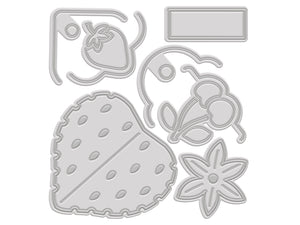 Berry Bliss - Build-a-Berry Tag Metal Die Set