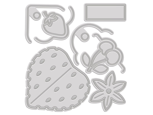 Berry Bliss - Build-a-Berry Tag Metal Die Set