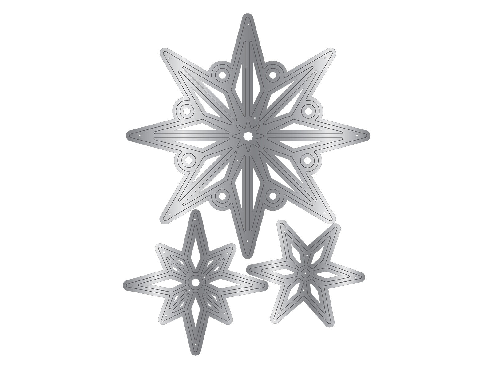 Star Snowflakes Metal Die Set