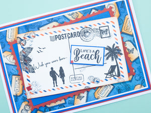 Retro Vacay - Summer Vacation Sentiment Stamp Set