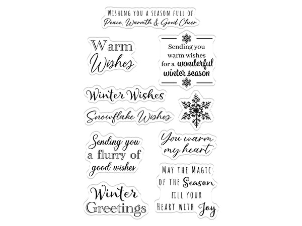Christmas & Winter Sentiment Stamp Set