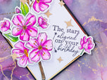 Natures Garden Lunar Blooms Clear Acrylic Stamp - Moonlit Messages