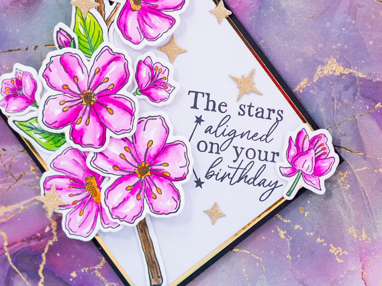 Natures Garden Lunar Blooms Clear Acrylic Stamp - Moonlit Messages