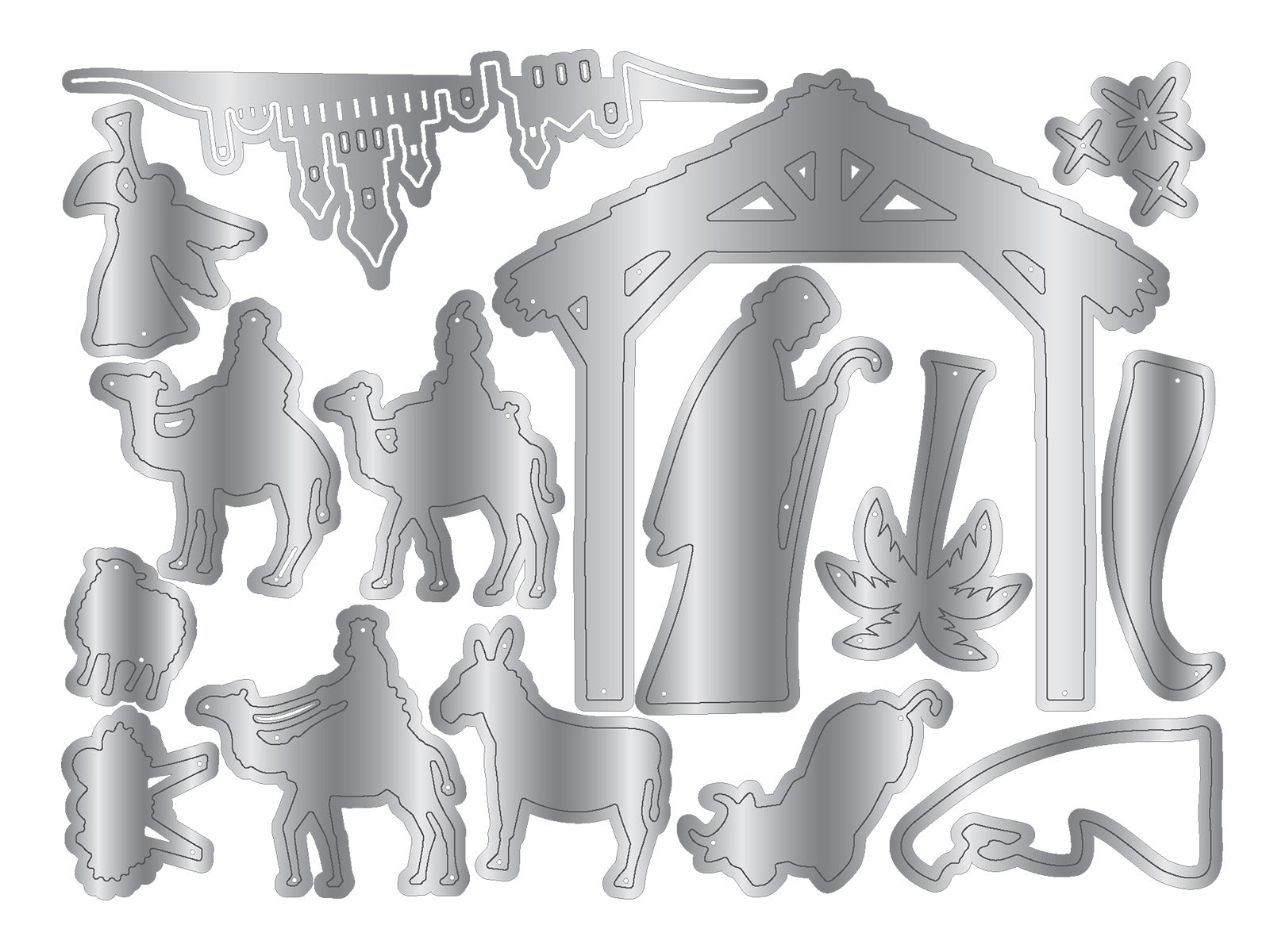 Nativity Scene Metal Die Set