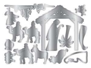 Nativity Scene Metal Die Set