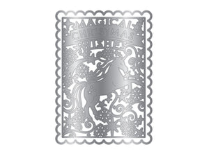 Magical Christmas Unicorn Create-a-Card Metal Die Set