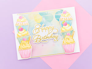 Cupcake Stack Stamp & Metal Die